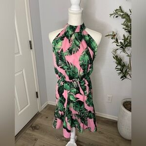 Pink Palm Dress by Milk & Honey